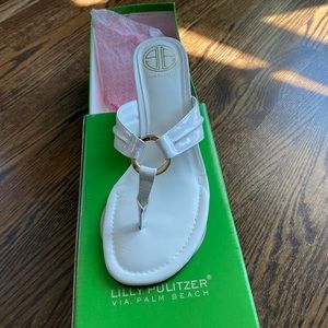 White Lilly Pulitzer McKim wedge - New